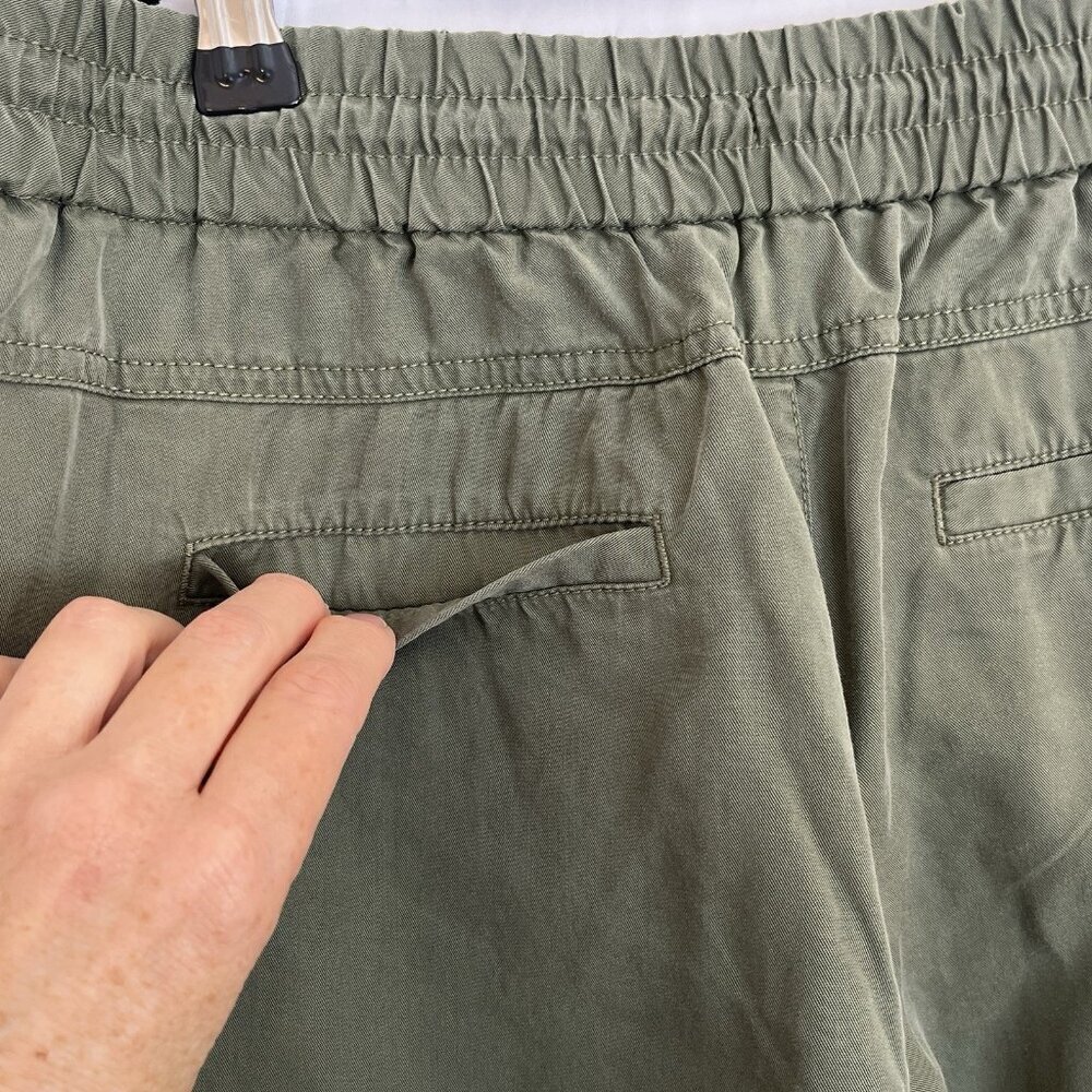 Banana Republic Women Military Jogger Cargo Pants Army Olive Green Sz S Trousers - Picture 8 of 9